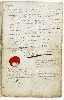 Will of Napoleon Bonaparte