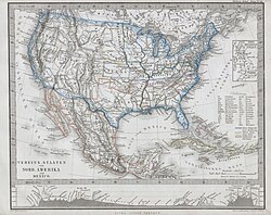 1862 Map of the USA