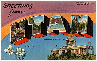 Utah post card