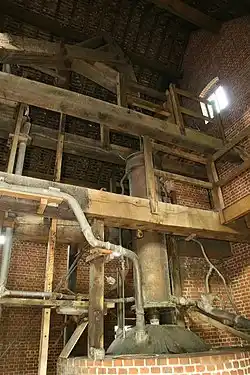 A modern replica of Thomas Newcomen’s steam engine