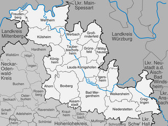 kreis in baden-württemberg map