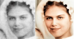 An old photograph, improved using the MyHeritage Photo Enhancer