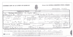 marriage certificate