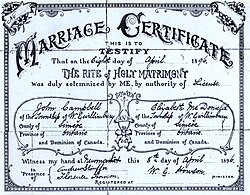 marriage certificate