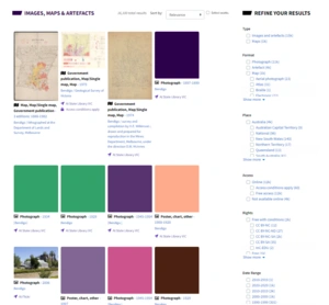 Screenshot: Image search results for Bendigo