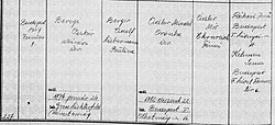 Entry for the 1909 marriage of Oszkar Beregi and Aranka Adler