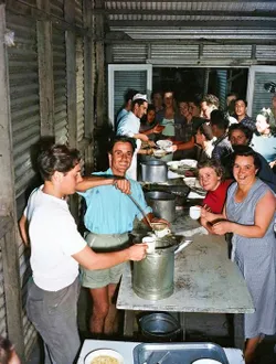 Migrants at the Bonegilla Migrant Camp, early 1950s. Australian authorities were keen to showcase how well migrants were housed and fed to encourage more refugees and displaced persons to chose Australia as their preferred destination