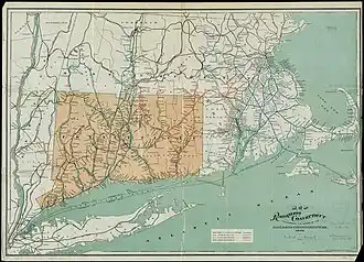 Connecticut map