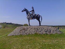 A sculpture of Aodh Ruadh Ó Domhnaill