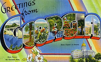Georgia postcard