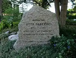 The tomb of Otto Fabricius in Humlebæk, Denmark.