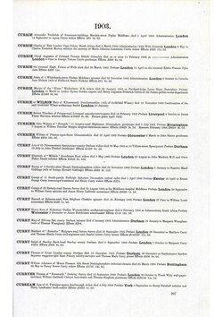 national probate calendar 1903