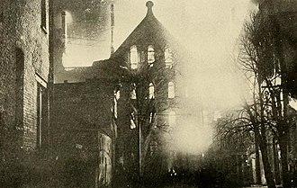 Fire at the New York State Capitol in Albany. 1911.