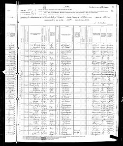 1880 U.S. Census Daniel C. Stover