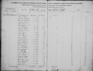 Tithe Applotment Book for the Civil Parish of Newmarket, County Cork