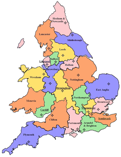 catholic diocese map