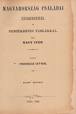 Magyarorszag Csaladai Czimerekkel book cover