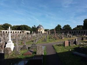 cemetery, Brompton Cemetery, gravestones, chapel, London