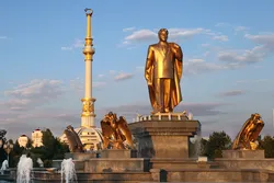 Monument of Niyazov in Turkmenistan