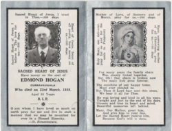Memorial card