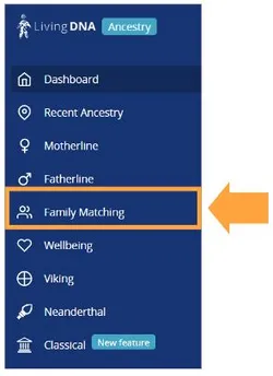 Family matching dashboard