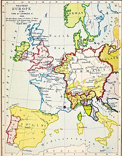 Western Europe in the time of Charles V (1525)