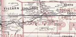 Map of Electoral district of Coolgardie, WA, at 31 December 1898