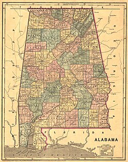 Map of Alabama
