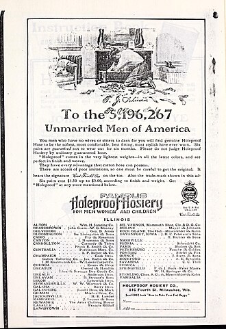 Page from a telephone directory of Fort Wayne, Indiana. 1912.