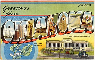 Oklahoma post card