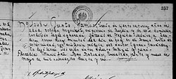Birth record from El Salvador